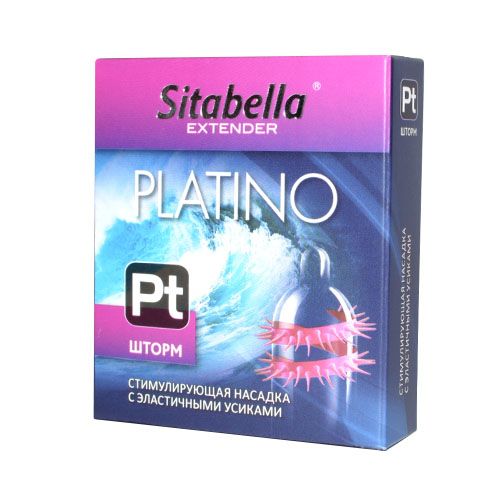 Стимулирующая насадка со спиралью из усиков Platino  Шторм - Sitabella - купить с доставкой в Кисловодске