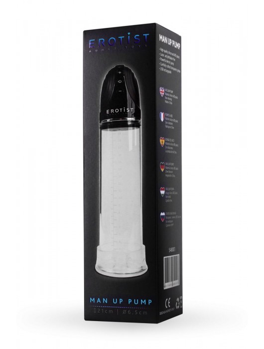 Автоматическая вакуумная помпа Man up pump - Erotist Adult Toys - в Кисловодске купить с доставкой