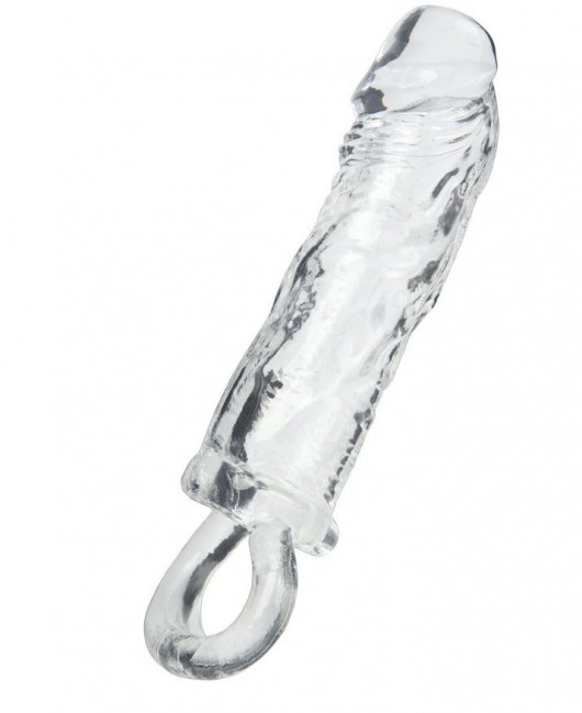 Прозрачная насадка с петлёй для фиксации - 14 см. - ToyFa - в Кисловодске купить с доставкой