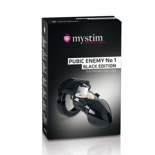 Пояс верности с электростимуляцией Mystim Pubic Enemy No1 Black Edition - MyStim - купить с доставкой в Кисловодске