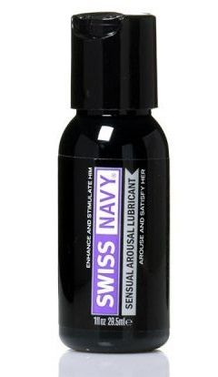 Возбуждающий гель-лубрикант на водной основе Sensual Arousal Lubricant  - 29,5 мл. - Swiss navy - купить с доставкой в Кисловодске