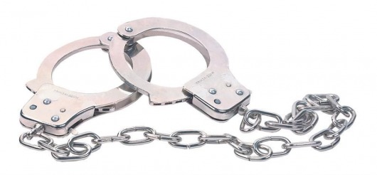Наручники из металла с длинной цепочкой CHROME HANDCUFFS METAL HANDCUFFS W. KEY - NMC - купить с доставкой в Кисловодске