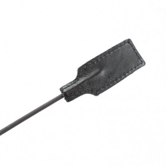 Чёрный профессиональный стек с золотистой рукоятью - 73 см. - БДСМ Арсенал - купить с доставкой в Кисловодске