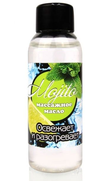 Массажное масло для тела Mojito с ароматом лайма - 50 мл. - Биоритм - купить с доставкой в Кисловодске