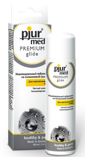 Гипоаллергенный силиконовый лубрикант pjur MED Premium glide - 100 мл. - Pjur - купить с доставкой в Кисловодске
