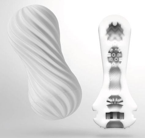 Мастурбатор FLEX Silky White с мягким рельефом - Tenga - в Кисловодске купить с доставкой