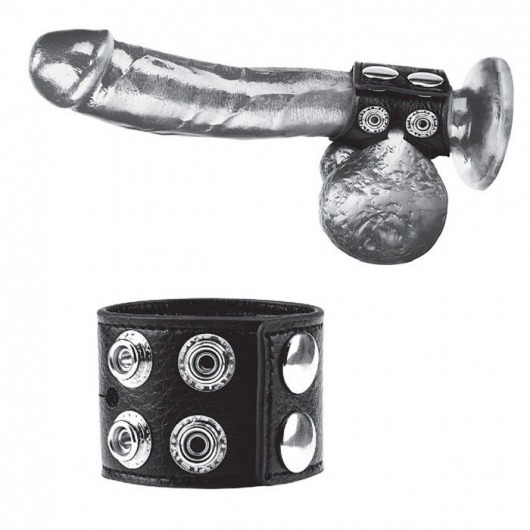 Ремень на член и мошонку 1.5  Cock Ring With Ball Strap - BlueLine - купить с доставкой в Кисловодске