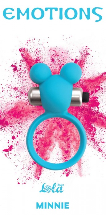 Голубое эрекционное виброколечко Emotions Minnie Breeze - Lola Games - в Кисловодске купить с доставкой