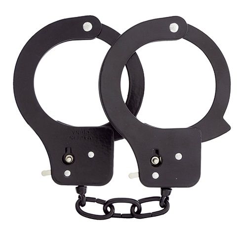 Чёрные наручники из листового металла BONDX METAL CUFFS BLACK - Dream Toys - купить с доставкой в Кисловодске