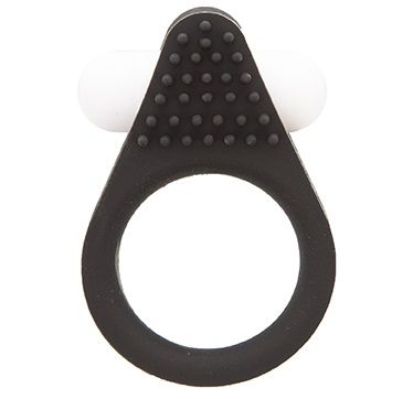 Чёрное эрекционное кольцо LIT-UP SILICONE STIMU RING 1 BLACK - Dream Toys - в Кисловодске купить с доставкой