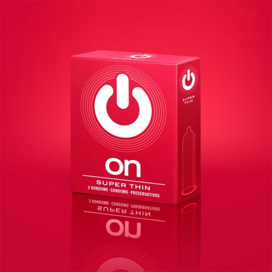 Супертонкие презервативы ON) Super Thin - 3 шт. - ON) - купить с доставкой в Кисловодске