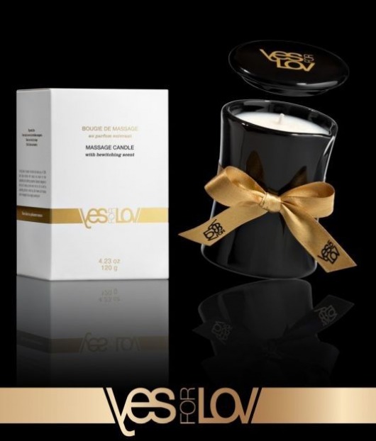 Массажная аромасвеча BEWITCHING MASSAGE CANDLE - 120 мл. - YESforLOV - купить с доставкой в Кисловодске