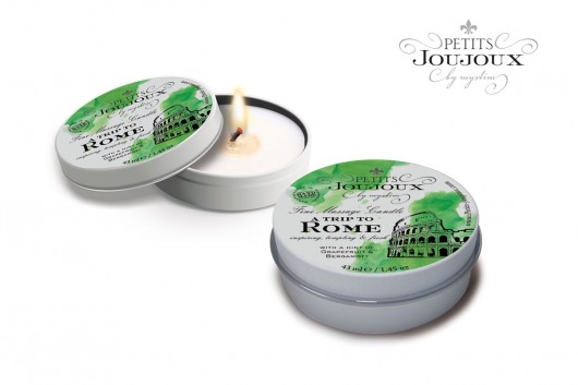 Массажная свеча Petits Joujoux Rome с ароматом грейпфрута и бергамота - 33 гр. - MyStim - купить с доставкой в Кисловодске