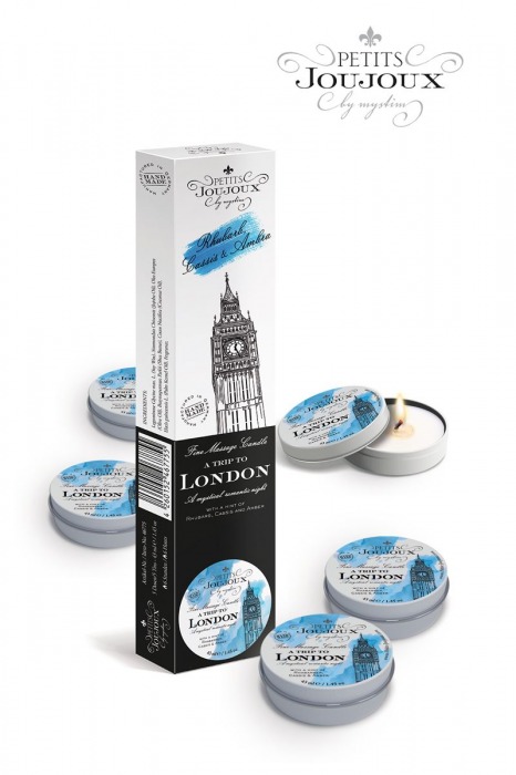 Набор из 5 свечей Petits Joujoux London с ароматом ревеня, амбры и чёрной смородины - MyStim - купить с доставкой в Кисловодске
