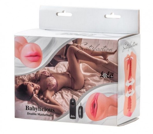 Двусторонний мастурбатор с вибропулей Satisfaction Babylicious - Lola Games - в Кисловодске купить с доставкой