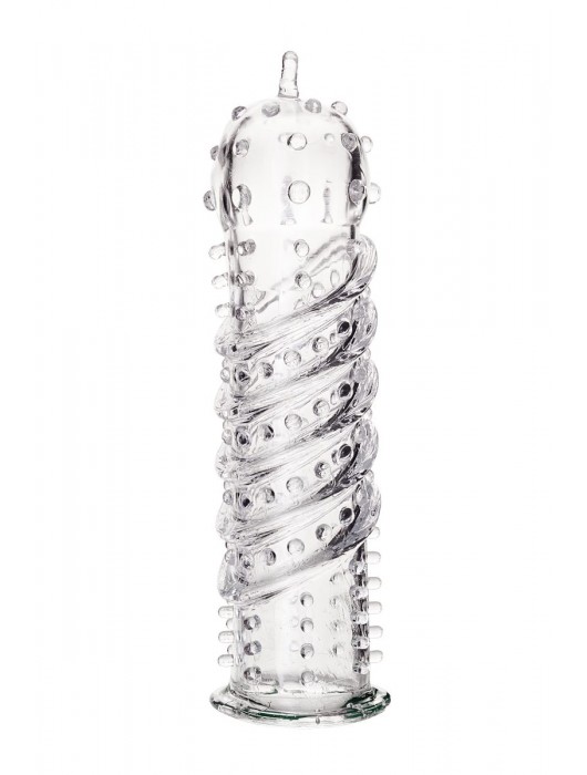 Прозрачная насадка на пенис TOYFA A-Toys - 15,5 см. - A-toys - в Кисловодске купить с доставкой