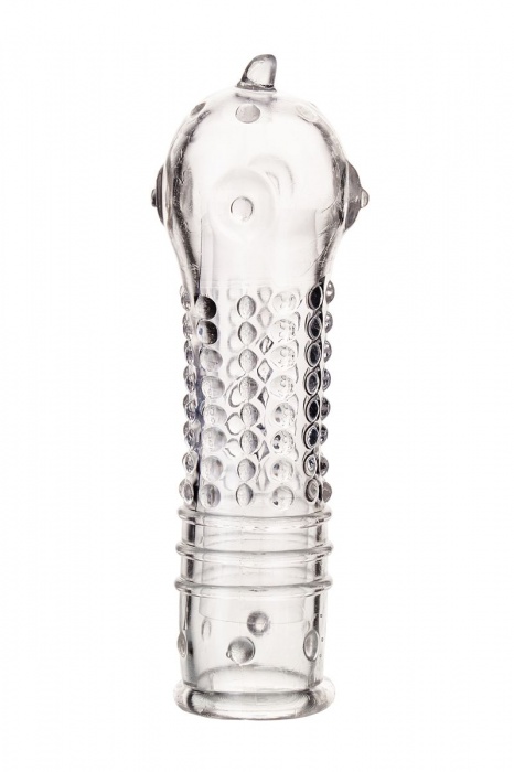 Прозрачная закрытая насадка на пенис TOYFA A-Toys - 14,7 см. - A-toys - в Кисловодске купить с доставкой