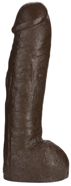 Большая насадка для трусиков Vac-U-Lock Realistic Hung - 31,7 см. - Doc Johnson - купить с доставкой в Кисловодске