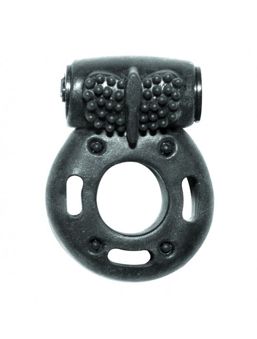 Черное эрекционное кольцо с вибрацией Rings Axle-pin - Lola Games - в Кисловодске купить с доставкой