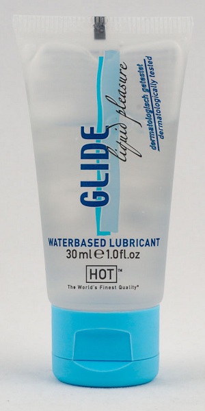 Интимная смазка на водной основе Glide - 30 мл. - HOT - купить с доставкой в Кисловодске