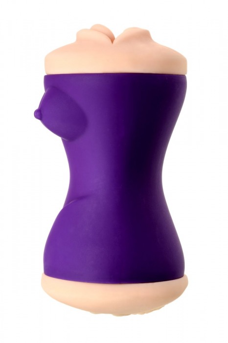 Двухсторонний мастурбатор JOS YARA в фиолетовой колбе - JOS - в Кисловодске купить с доставкой