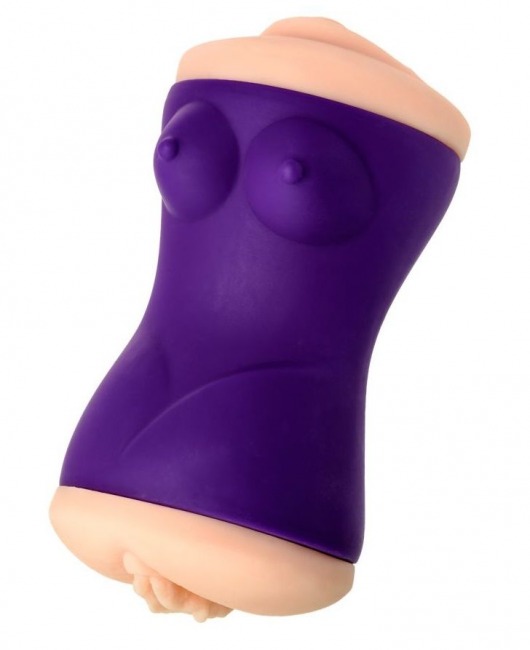 Двухсторонний мастурбатор JOS YARA в фиолетовой колбе - JOS - в Кисловодске купить с доставкой