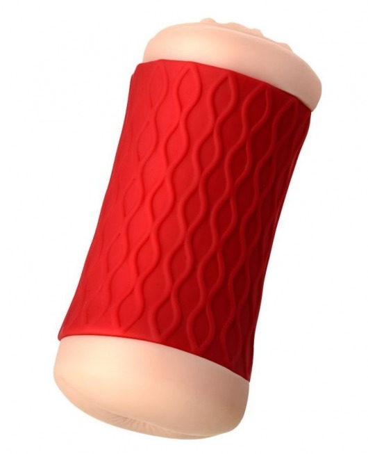 Двухсторонний мастурбатор JOS  NADIN в красном цилиндре - JOS - в Кисловодске купить с доставкой