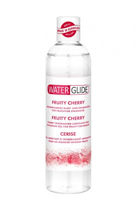 Лубрикант на водной основе с ароматом вишни FRUITY CHERRY - 300 мл. - Waterglide - купить с доставкой в Кисловодске