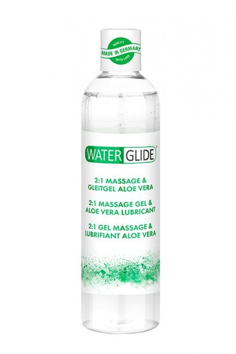 Гель-смазка 2-в-1 MASSAGE   LUBRICANT ALOE VERA - 300 мл. - Waterglide - купить с доставкой в Кисловодске