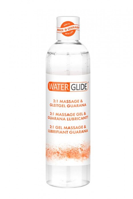 Гель-смазка 2-в-1 MASSAGE   LUBRICANT GUARANA - 300 мл. - Waterglide - купить с доставкой в Кисловодске