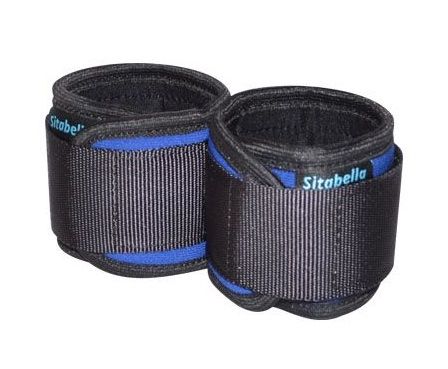 Сине-черные неопреновые наручники - Sitabella - купить с доставкой в Кисловодске