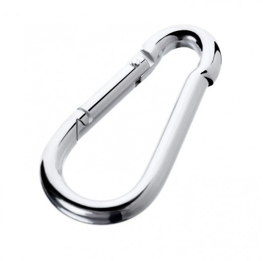 Серебристый карабин TOYFA Metal - ToyFa - купить с доставкой в Кисловодске