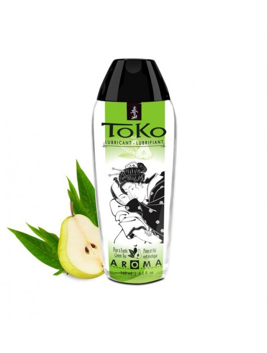 Интимный гель TOKO Pear   Exotic Green Tea с ароматом груши и зеленого чая - 165 мл. - Shunga - купить с доставкой в Кисловодске