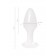 Белая акриловая анальная втулка - 8 см. - Toyfa Basic в Кисловодске Белая акриловая анальная втулка - 8 см. - Toyfa Basic