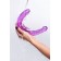 Фиолетовый двухсторонний фаллоимитатор с вибропулей - 35 см. - Toyfa Basic купить с доставкой в интернет-магазине Orgasmix в Кисловодске Фиолетовый двухсторонний фаллоимитатор с вибропулей - 35 см. - Toyfa Basic