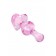Розовая фигурная анальная втулка - 9,8 см. - Sexus в Кисловодске Розовая фигурная анальная втулка - 9,8 см. - Sexus