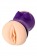 Двухсторонний мастурбатор JOS YARA в фиолетовой колбе - JOS - в Кисловодске купить с доставкой